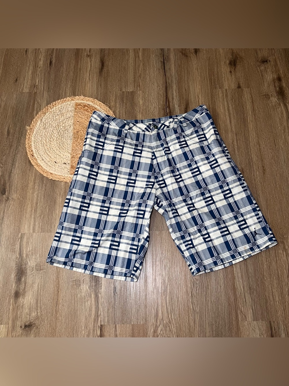 JORDAN Y2K Plaid Mens Chino Golf Short READ DESC
